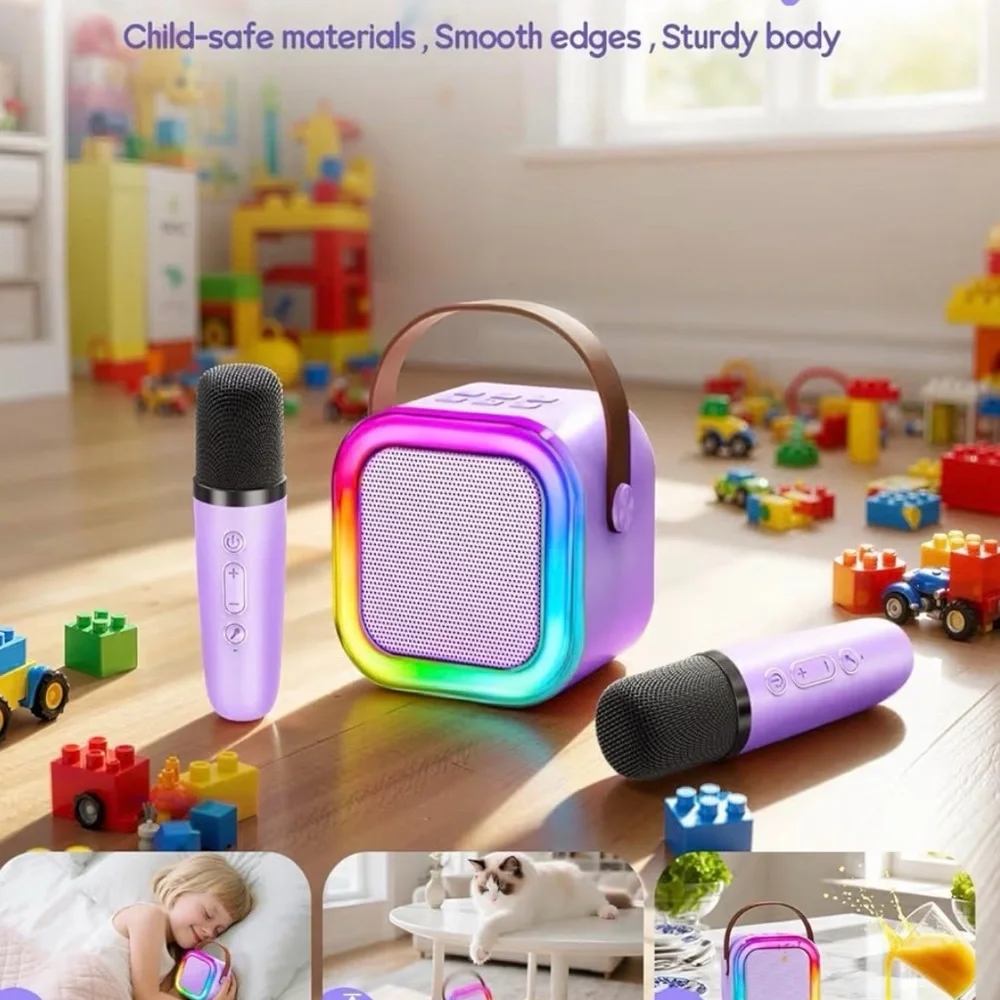 Pink Mini Wireless Karaoke Machine Perfect for Easter Baskets